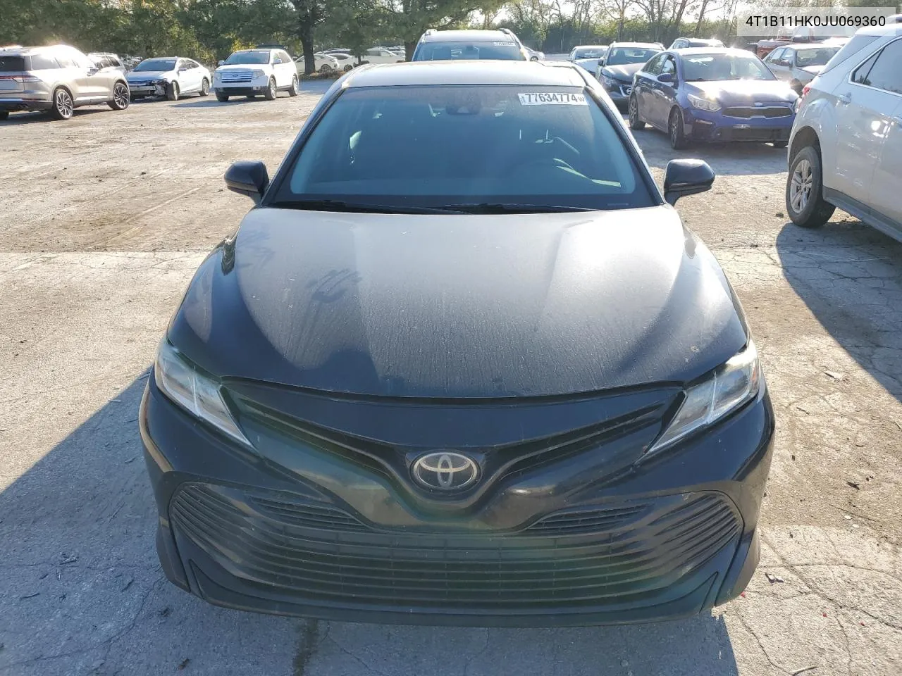 2018 Toyota Camry L VIN: 4T1B11HK0JU069360 Lot: 77634774