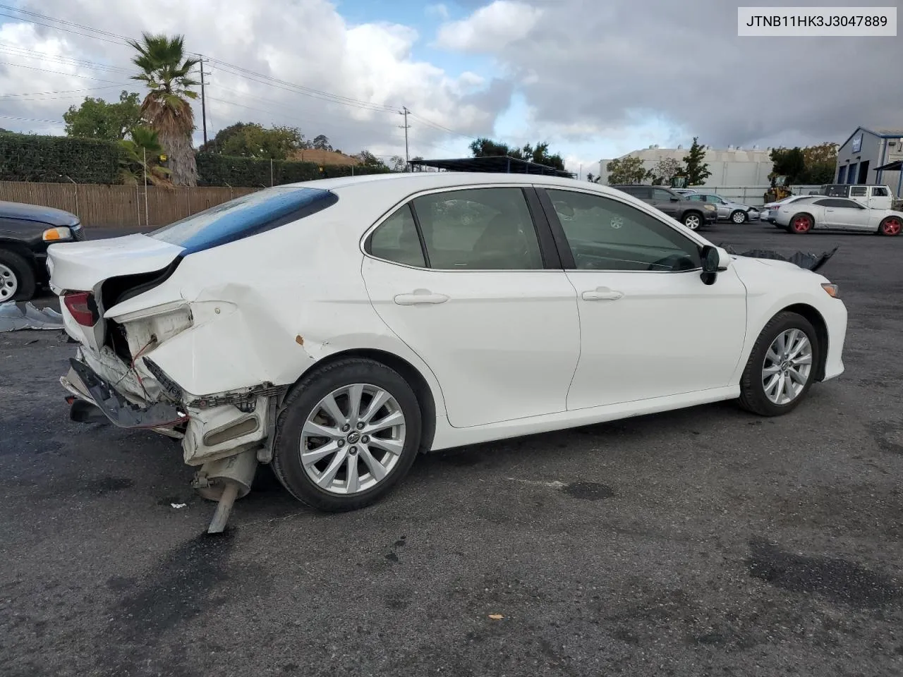 2018 Toyota Camry L VIN: JTNB11HK3J3047889 Lot: 78073124