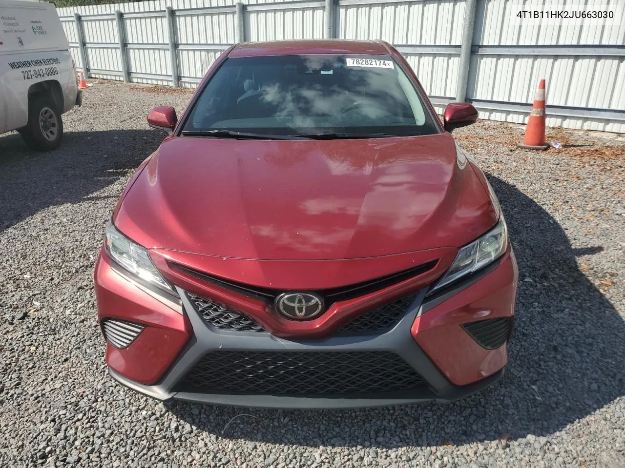 2018 Toyota Camry L VIN: 4T1B11HK2JU663030 Lot: 78282174