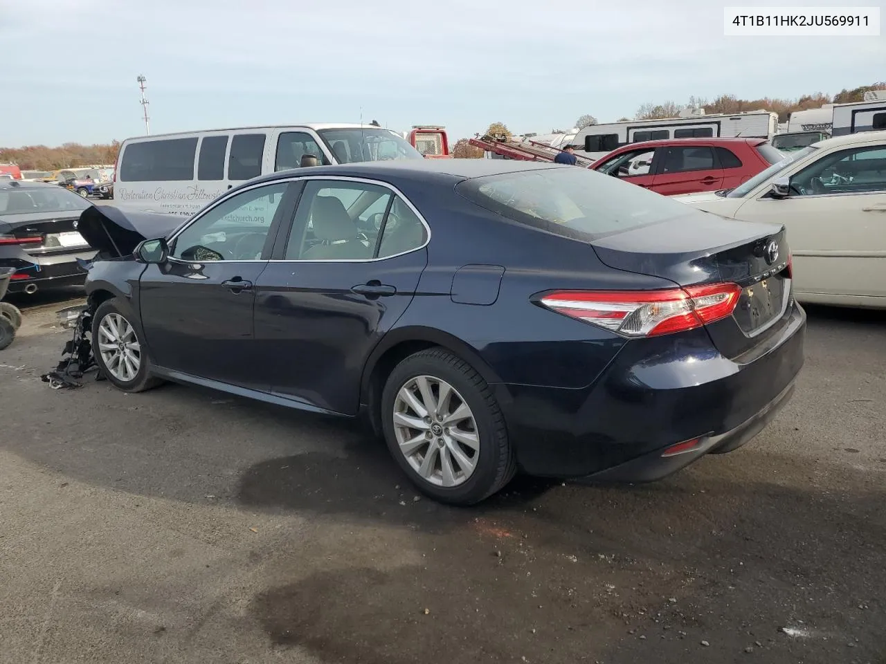 2018 Toyota Camry L VIN: 4T1B11HK2JU569911 Lot: 78359804