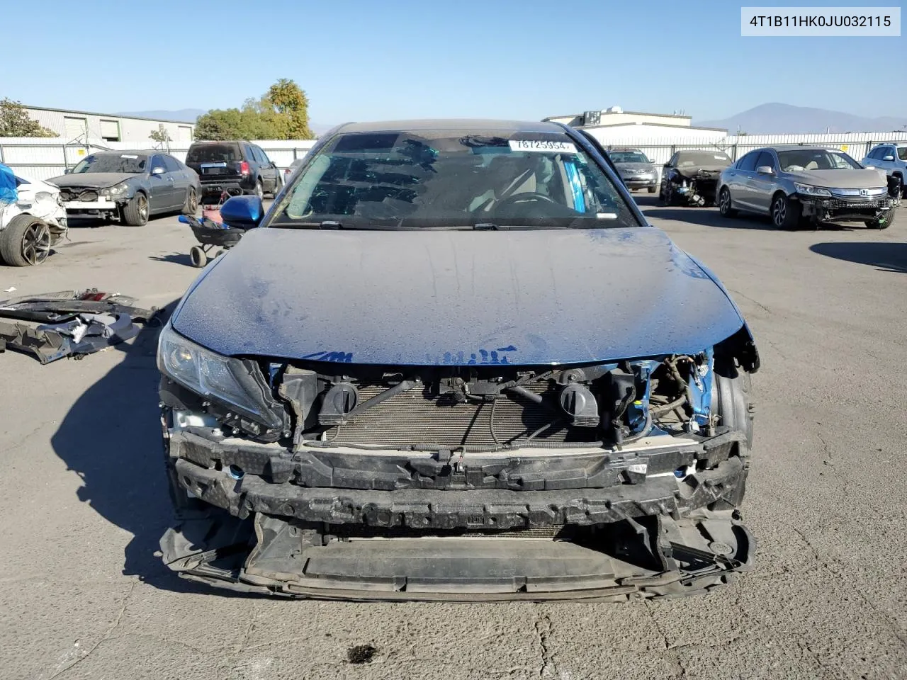 2018 Toyota Camry L VIN: 4T1B11HK0JU032115 Lot: 78725954