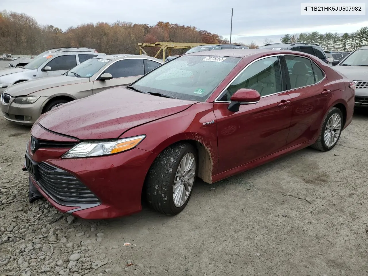 2018 Toyota Camry Hybrid VIN: 4T1B21HK5JU507982 Lot: 78775354