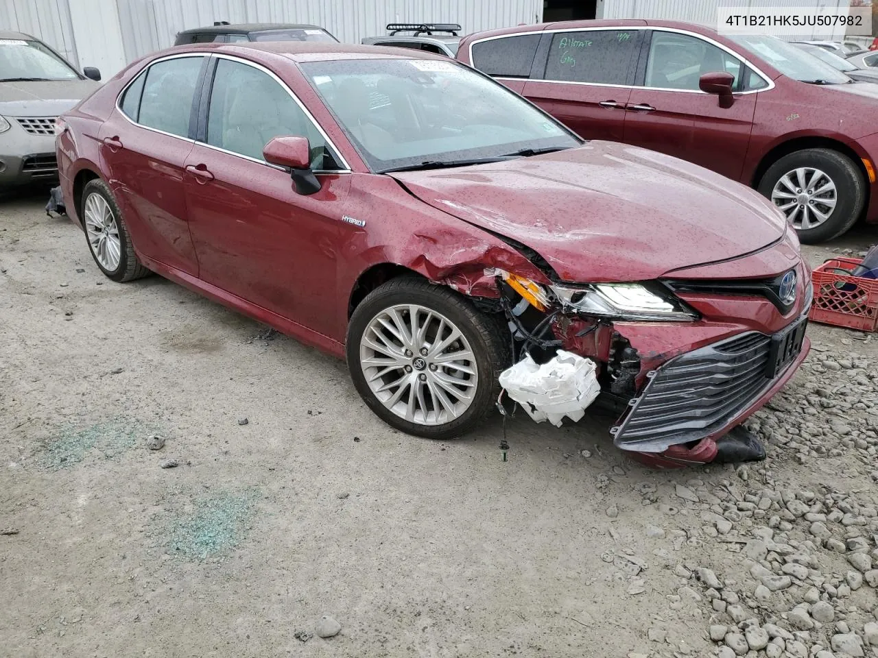 2018 Toyota Camry Hybrid VIN: 4T1B21HK5JU507982 Lot: 78775354