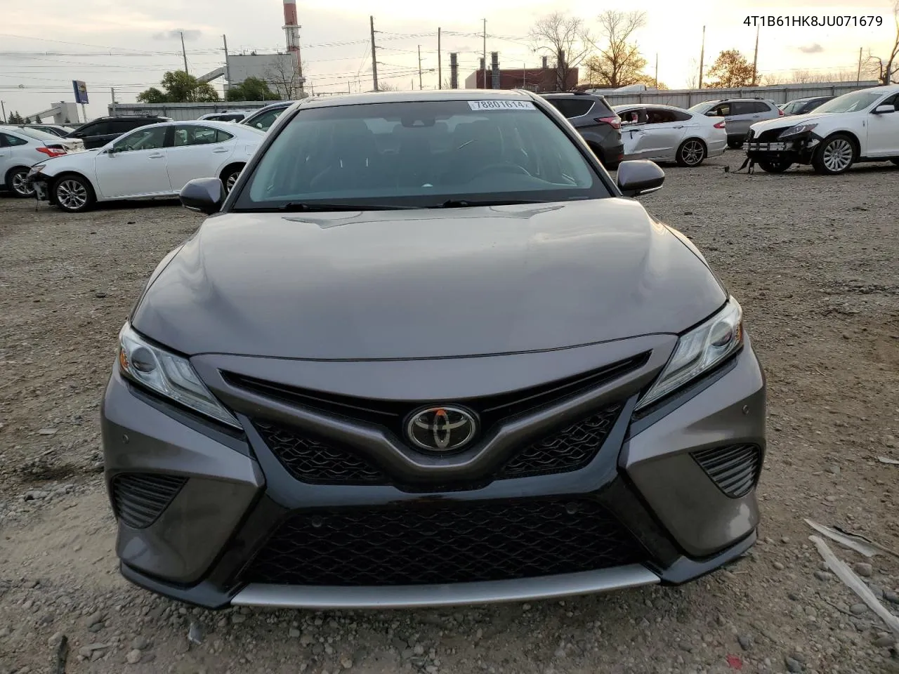 2018 Toyota Camry Xse VIN: 4T1B61HK8JU071679 Lot: 78801614