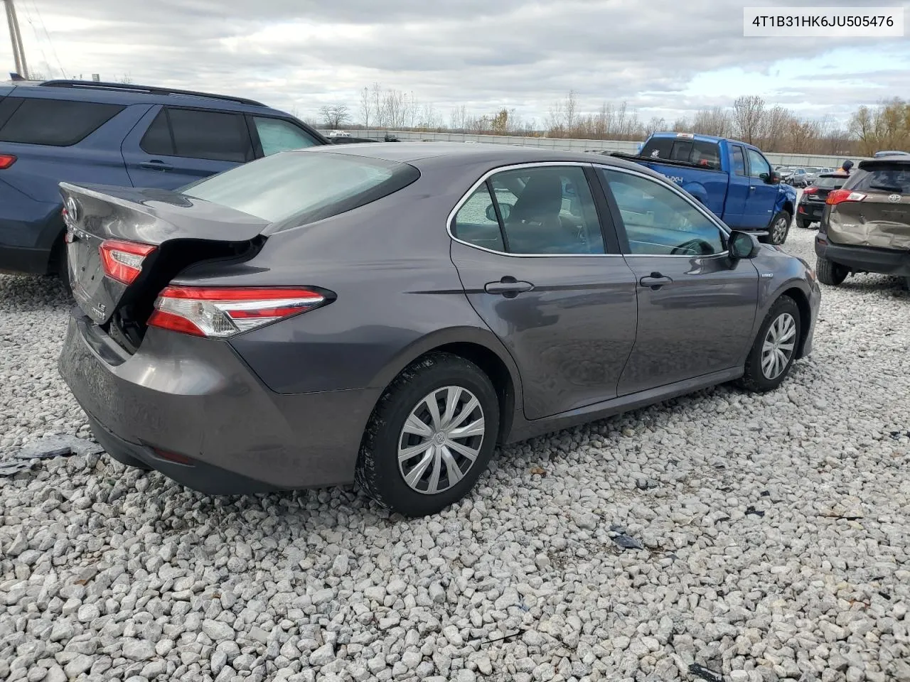 2018 Toyota Camry Le VIN: 4T1B31HK6JU505476 Lot: 78872124