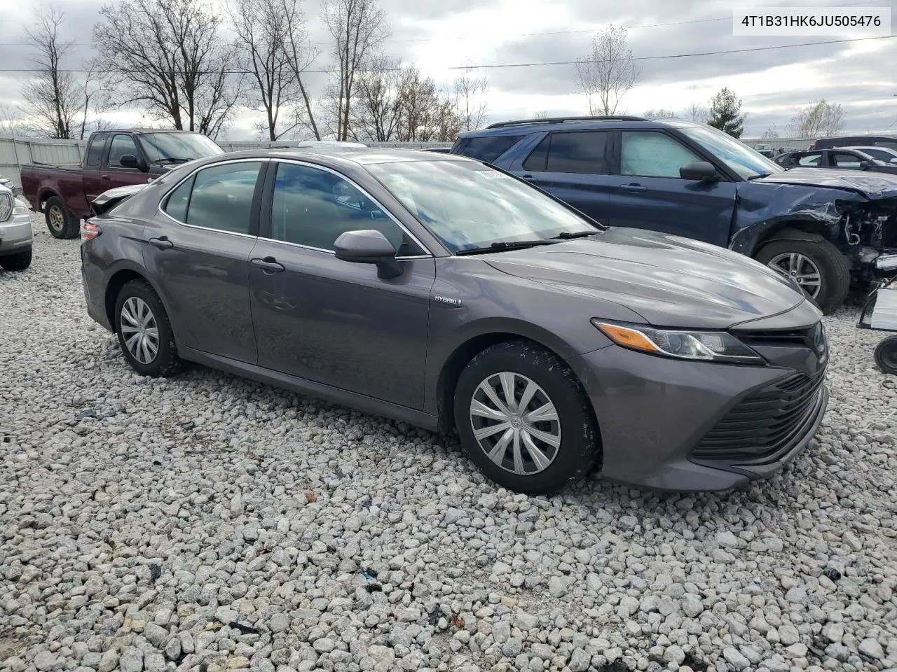 2018 Toyota Camry Le VIN: 4T1B31HK6JU505476 Lot: 78872124