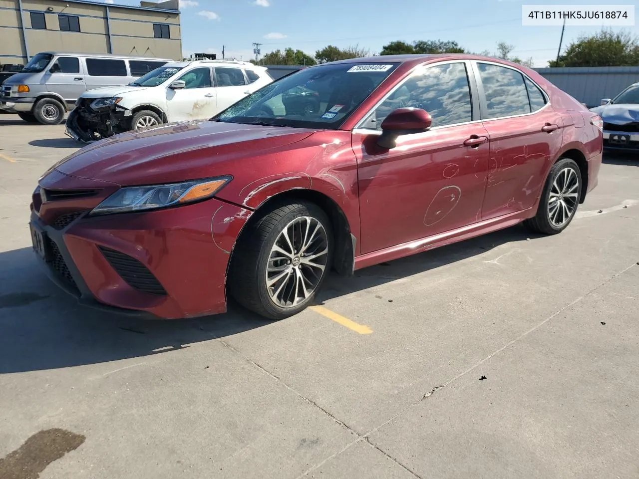 2018 Toyota Camry L VIN: 4T1B11HK5JU618874 Lot: 78908404