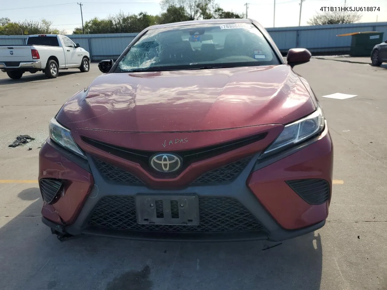 2018 Toyota Camry L VIN: 4T1B11HK5JU618874 Lot: 78908404