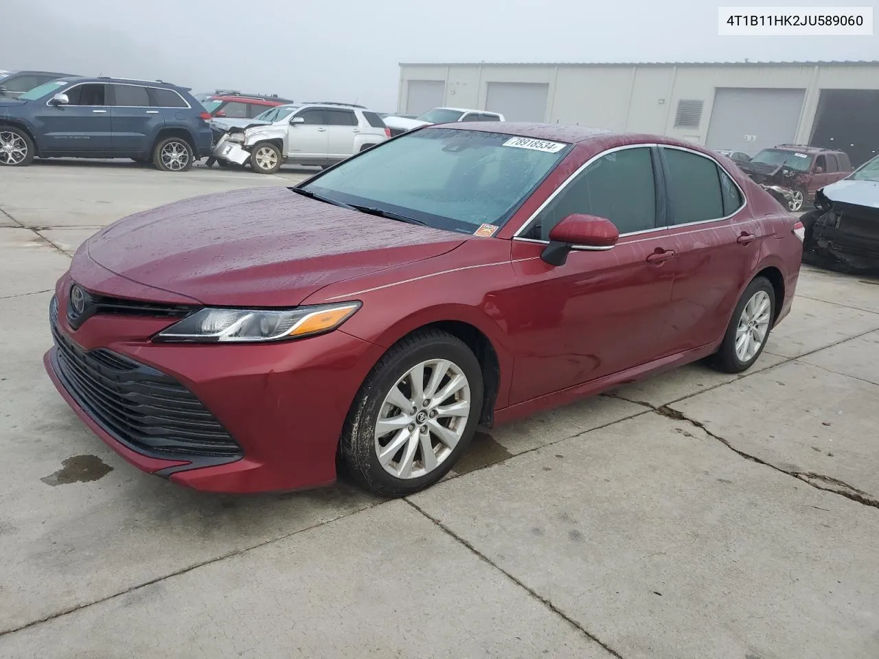 2018 Toyota Camry L VIN: 4T1B11HK2JU589060 Lot: 78918534