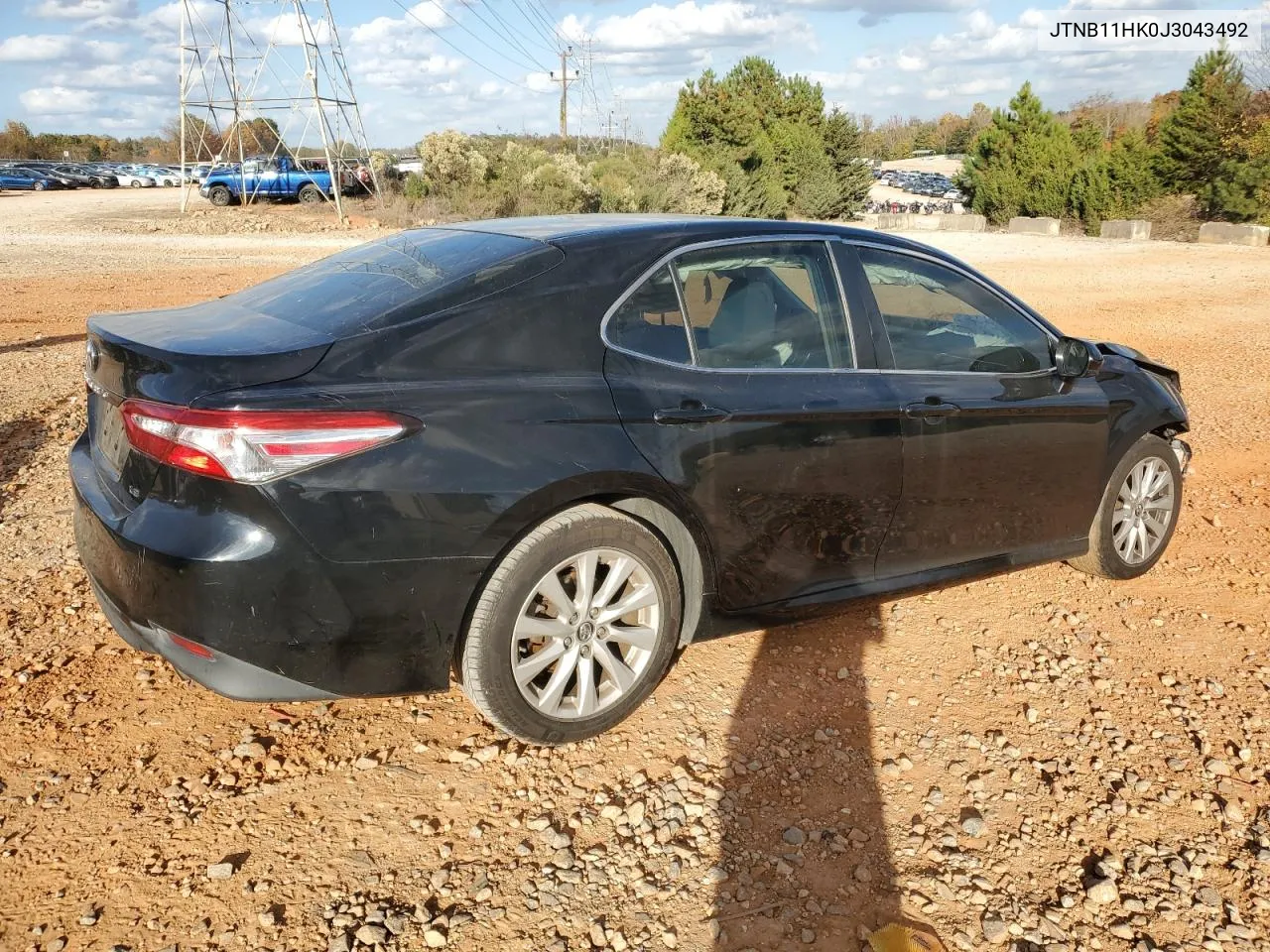 2018 Toyota Camry L VIN: JTNB11HK0J3043492 Lot: 78922184