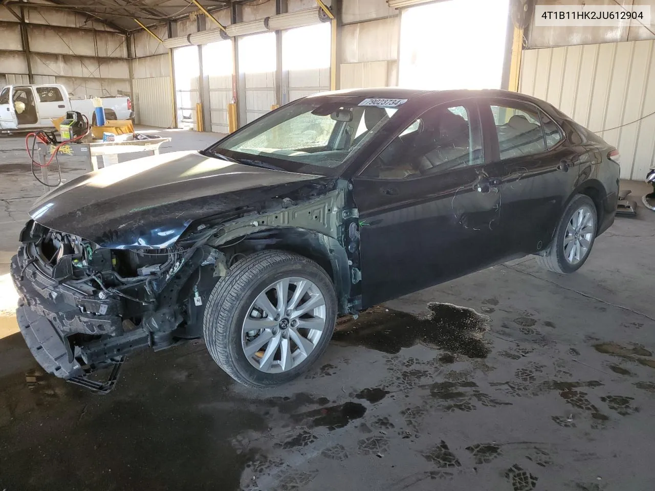 4T1B11HK2JU612904 2018 Toyota Camry L