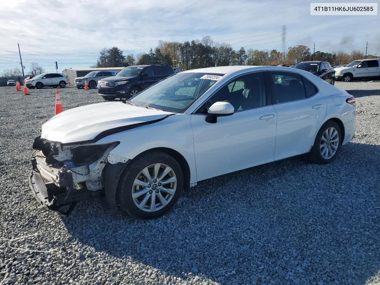 2018 Toyota Camry L VIN: 4T1B11HK6JU602585 Lot: 79692334