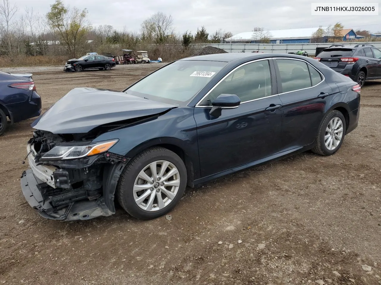 2018 Toyota Camry L VIN: JTNB11HKXJ3026005 Lot: 79931204