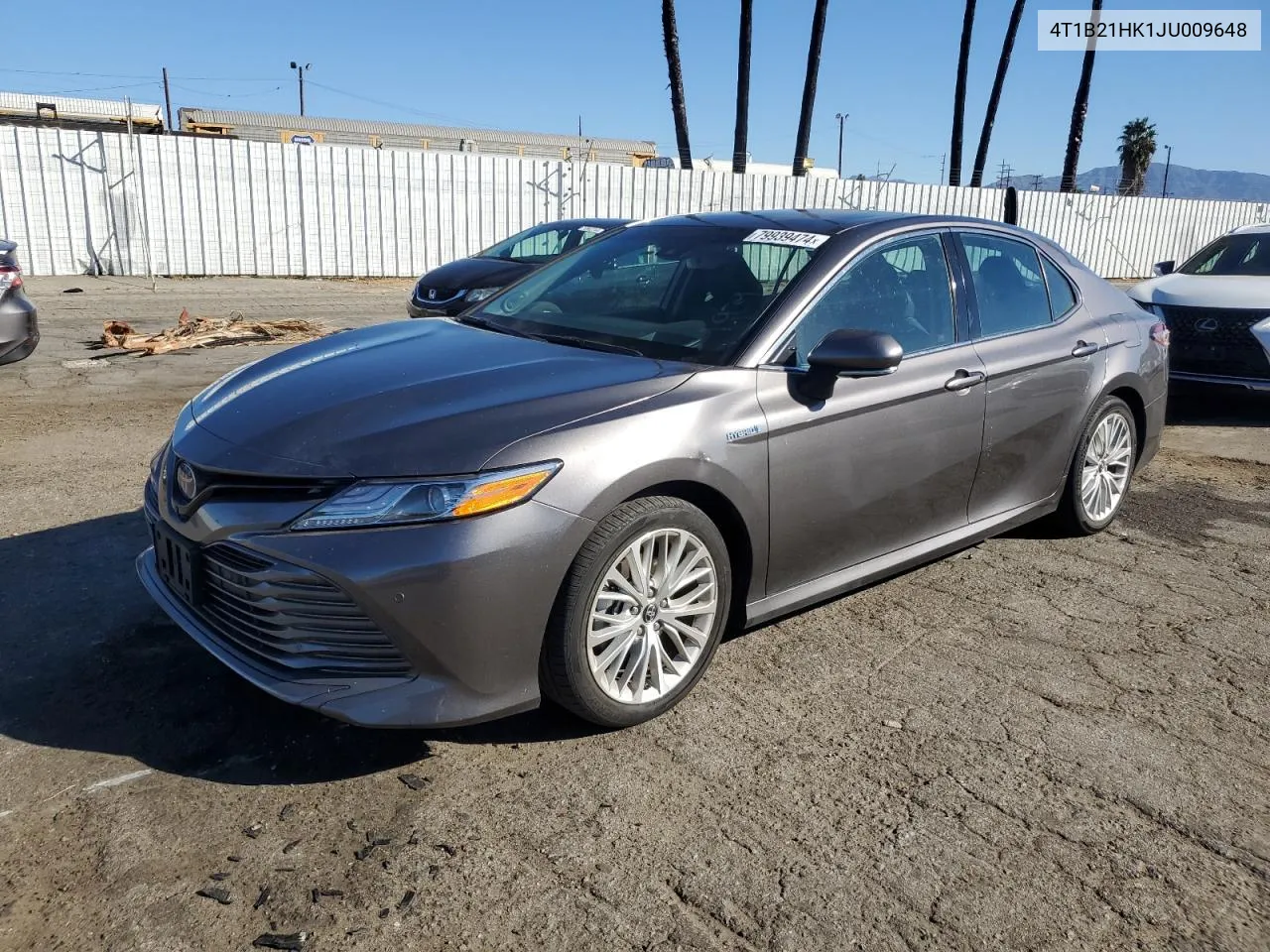 2018 Toyota Camry Hybrid VIN: 4T1B21HK1JU009648 Lot: 79939474