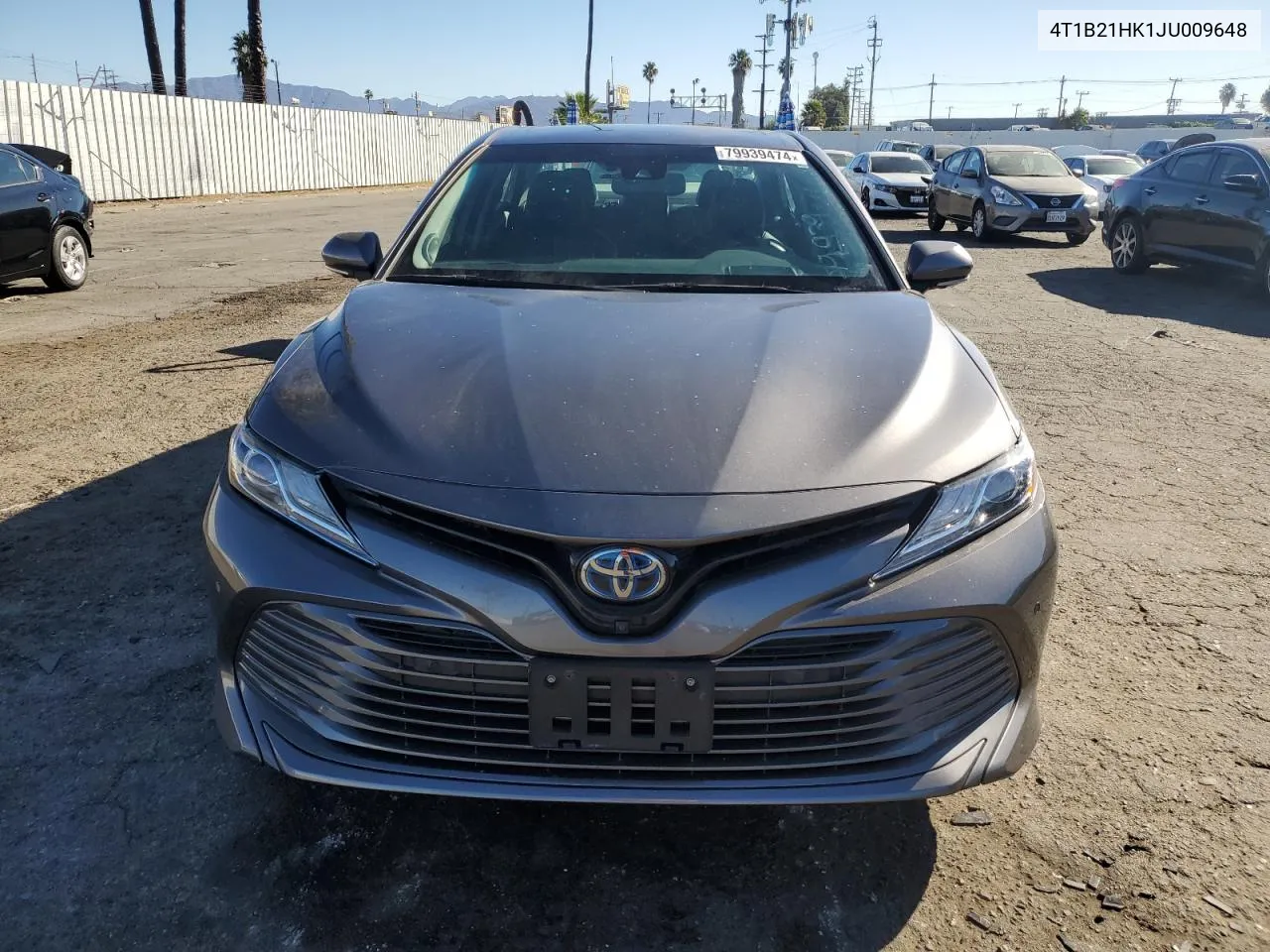 2018 Toyota Camry Hybrid VIN: 4T1B21HK1JU009648 Lot: 79939474