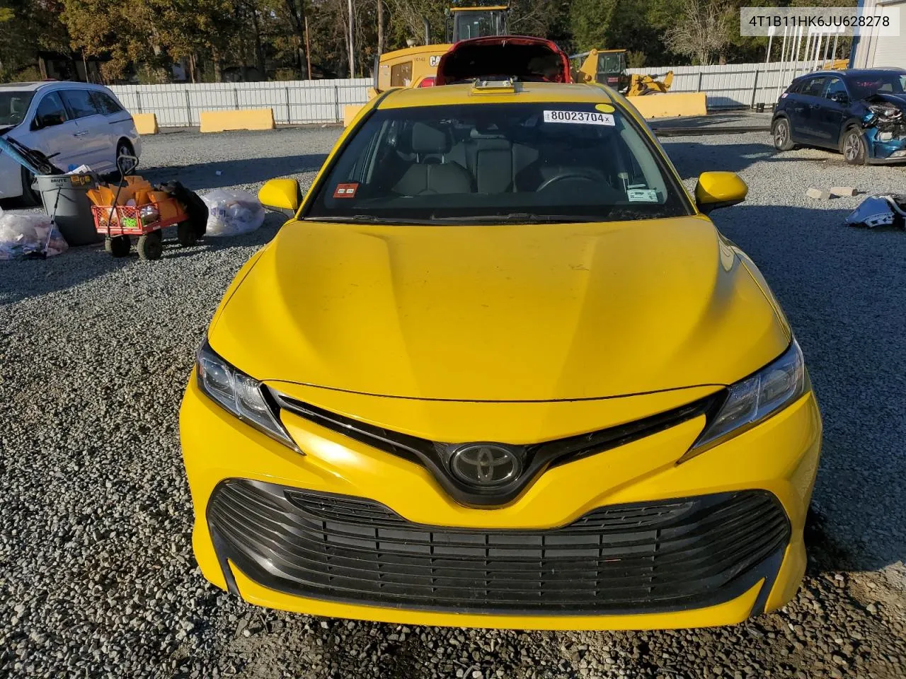 2018 Toyota Camry L VIN: 4T1B11HK6JU628278 Lot: 80023704