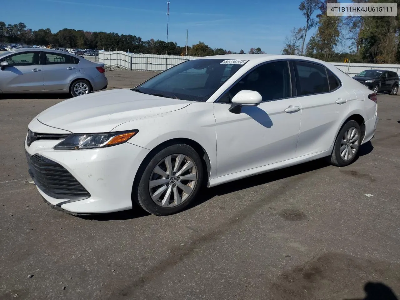 2018 Toyota Camry L VIN: 4T1B11HK4JU615111 Lot: 80116224