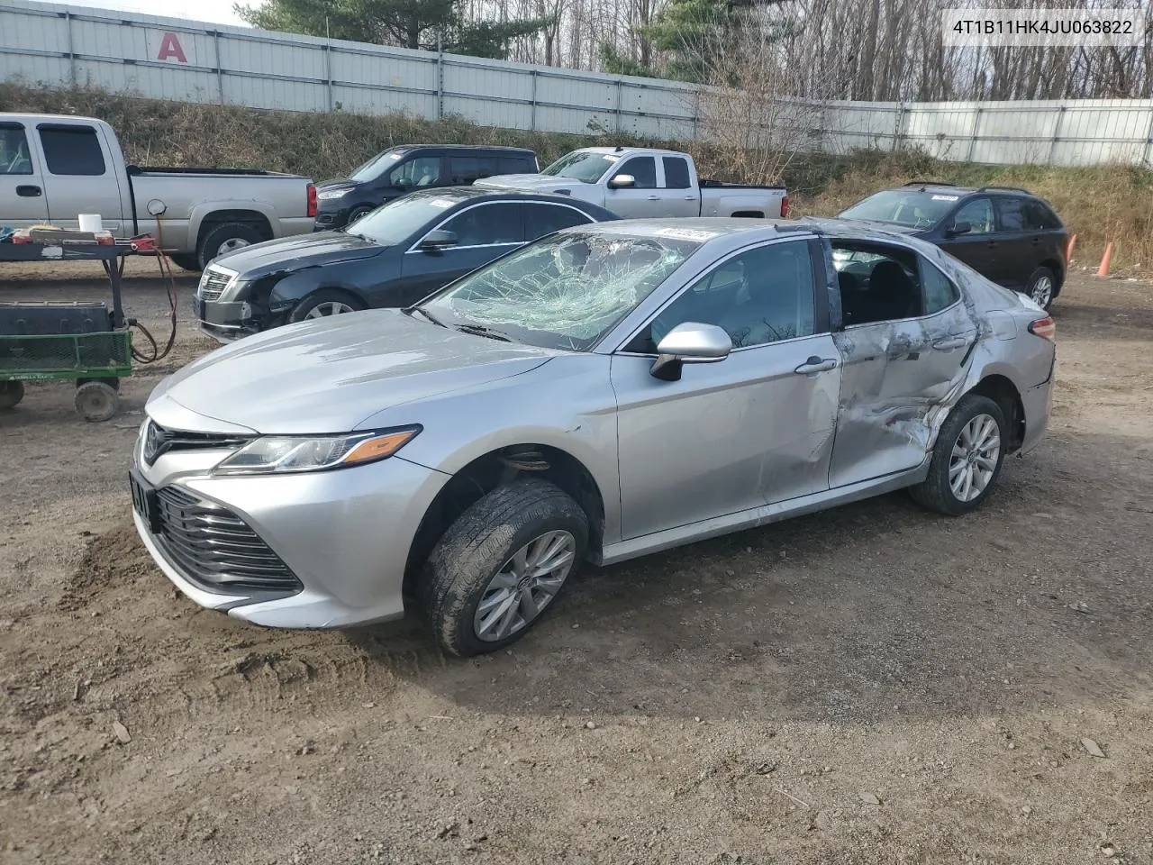 2018 Toyota Camry L VIN: 4T1B11HK4JU063822 Lot: 80126214