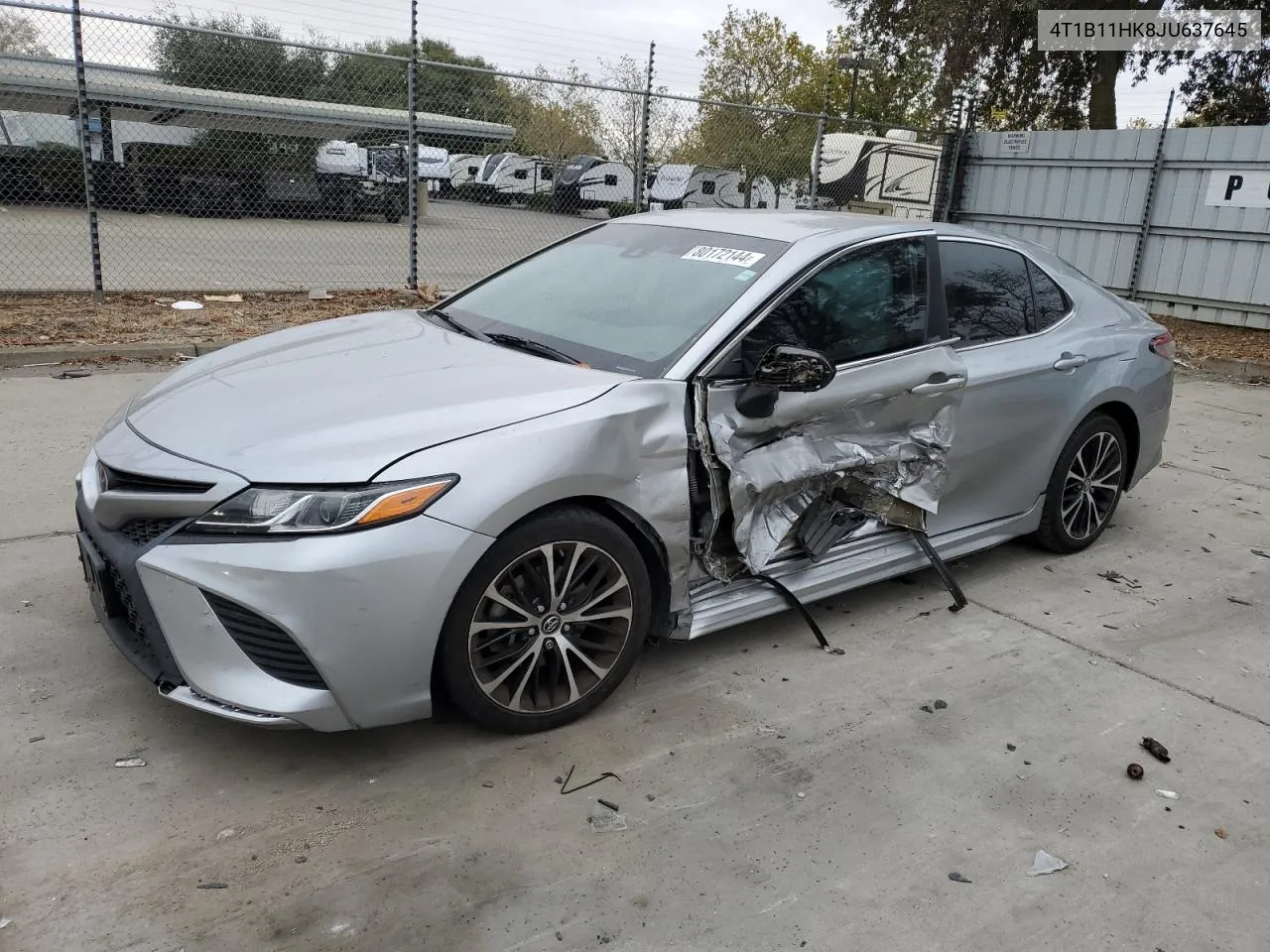 2018 Toyota Camry L VIN: 4T1B11HK8JU637645 Lot: 80172144