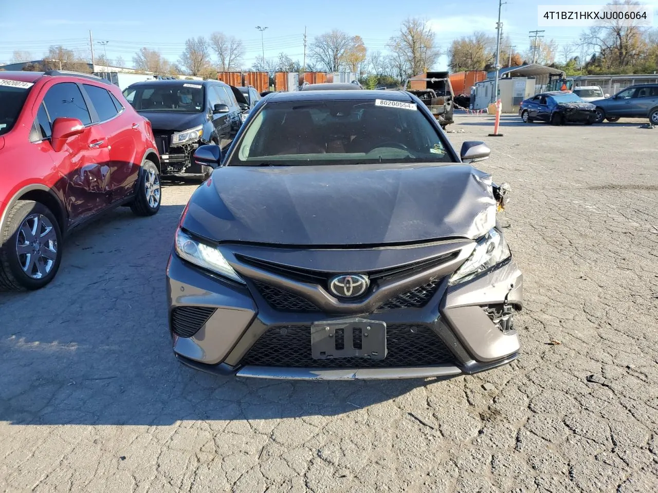 2018 Toyota Camry Xse VIN: 4T1BZ1HKXJU006064 Lot: 80200554