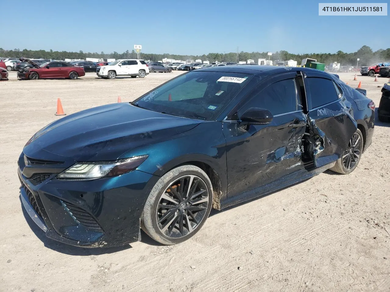 2018 Toyota Camry Xse VIN: 4T1B61HK1JU511581 Lot: 80256194