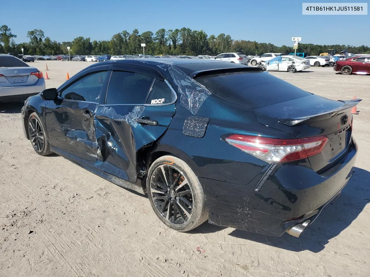 2018 Toyota Camry Xse VIN: 4T1B61HK1JU511581 Lot: 80256194