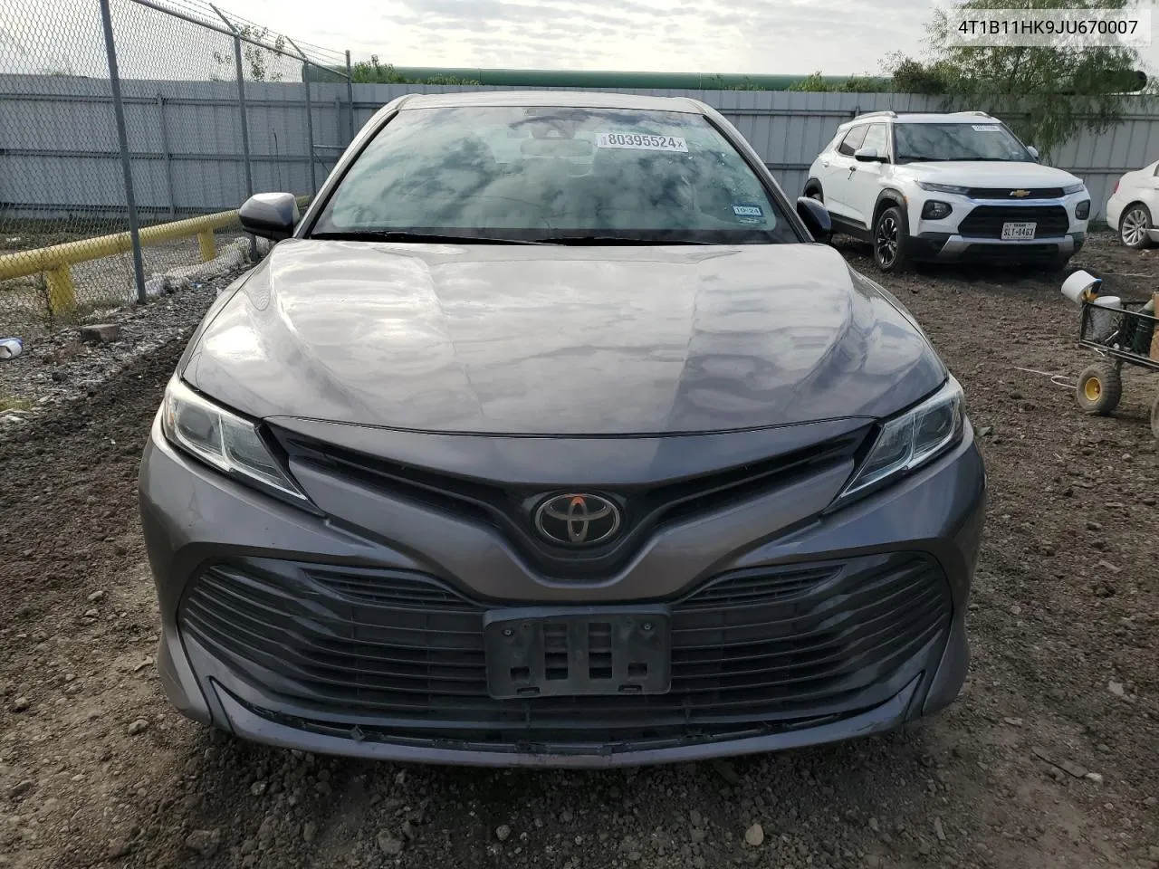 2018 Toyota Camry L VIN: 4T1B11HK9JU670007 Lot: 80395524