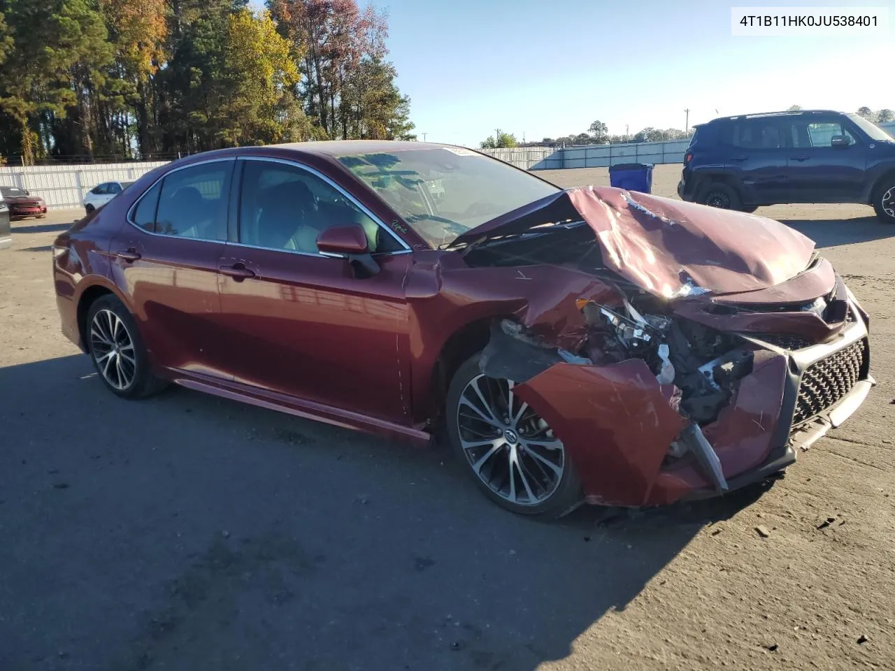 2018 Toyota Camry L VIN: 4T1B11HK0JU538401 Lot: 80508524