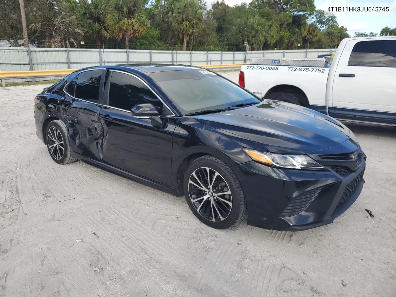 2018 Toyota Camry L VIN: 4T1B11HK8JU645745 Lot: 80550194