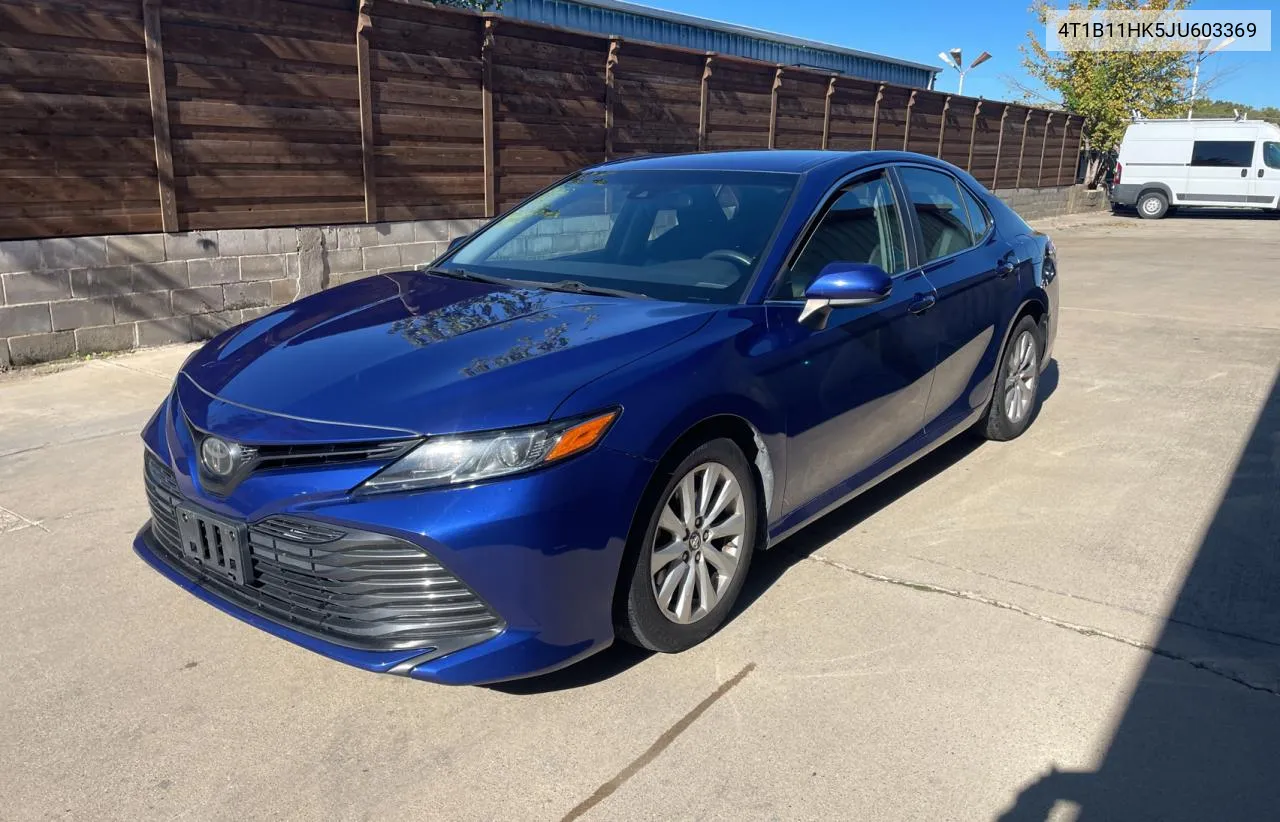 2018 Toyota Camry L VIN: 4T1B11HK5JU603369 Lot: 81932364