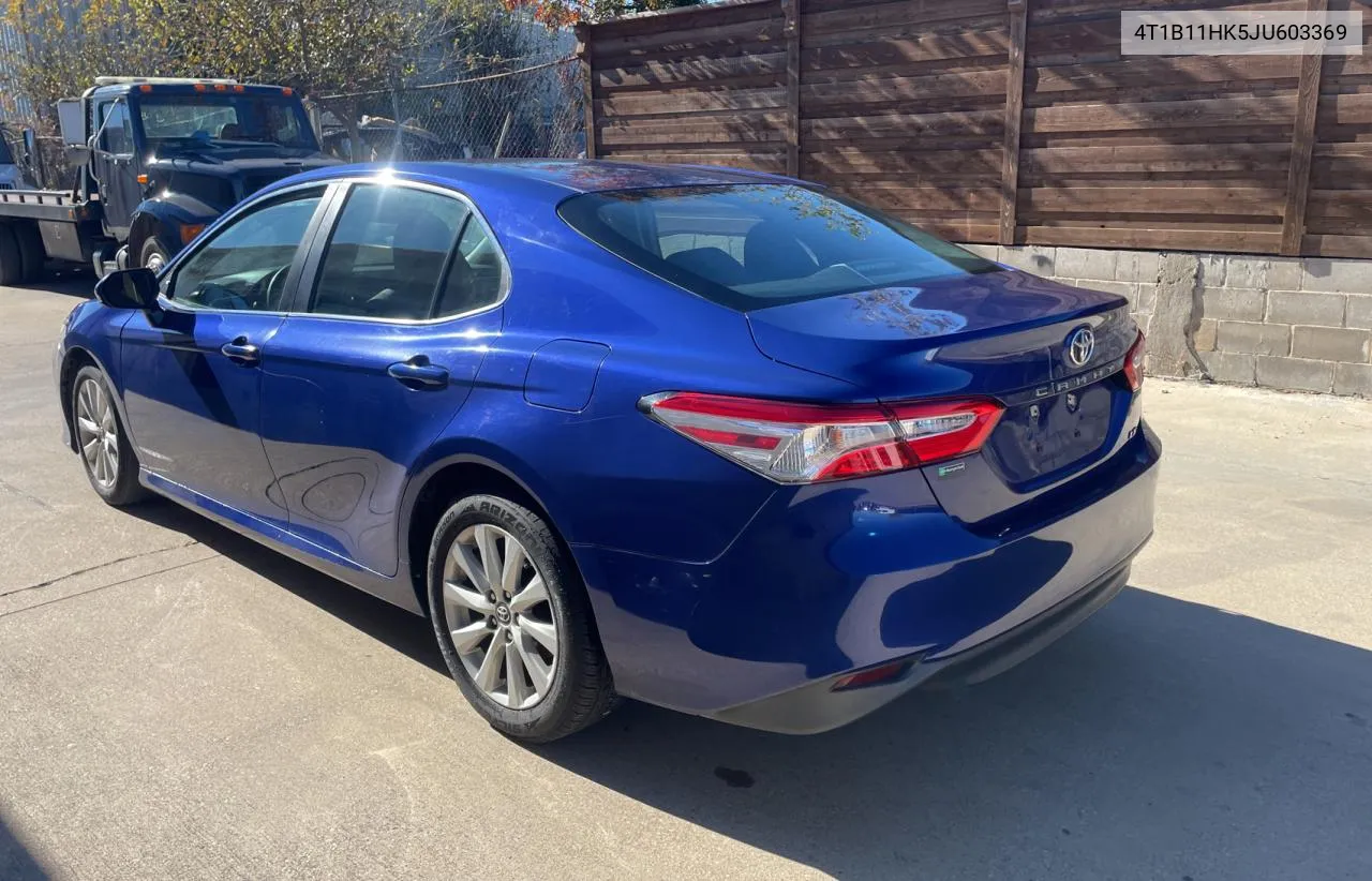 2018 Toyota Camry L VIN: 4T1B11HK5JU603369 Lot: 81932364