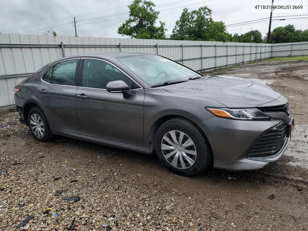 2019 Toyota Camry Le VIN: 4T1B31HK0KU513669 Lot: 53597694