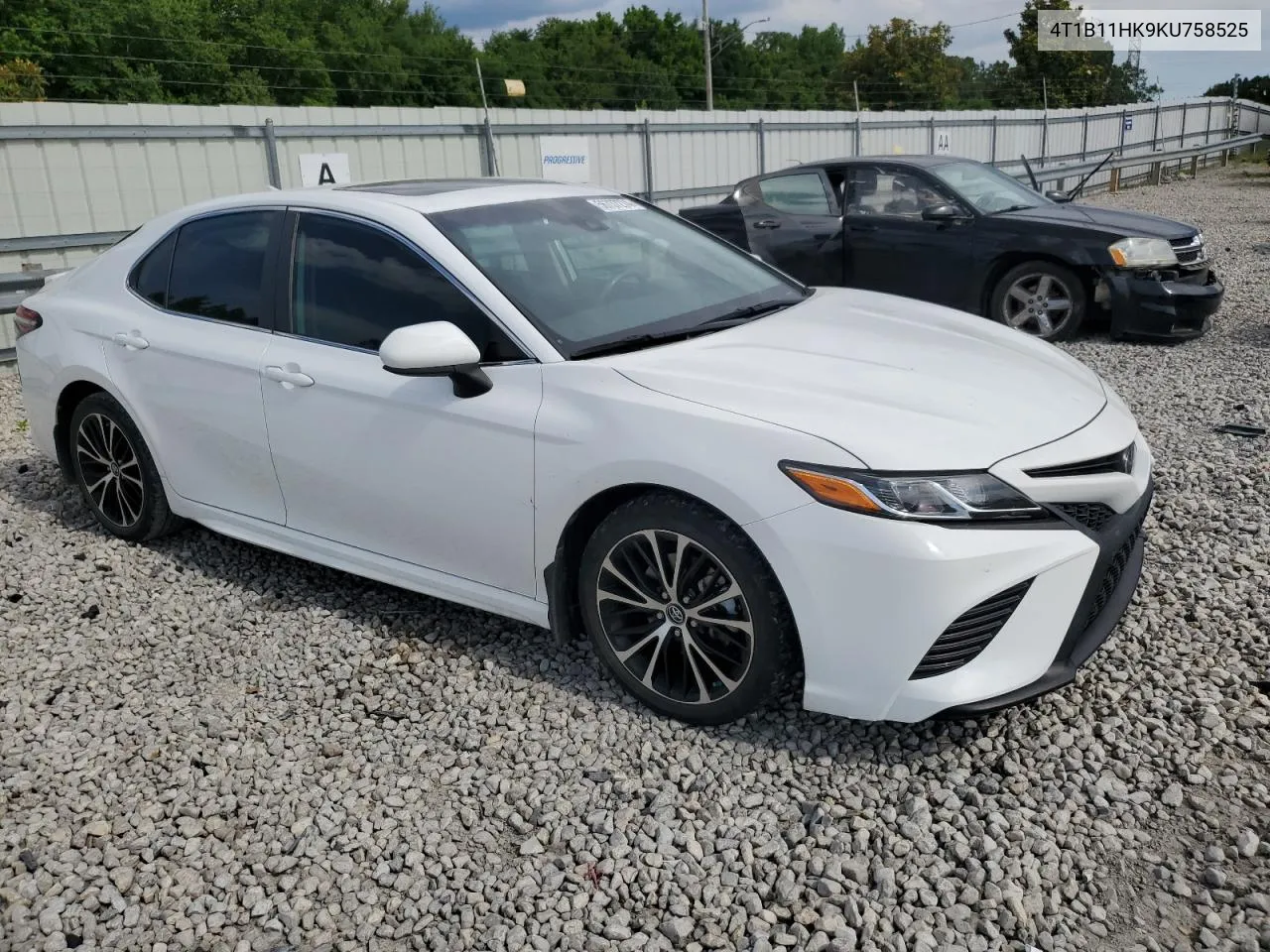 2019 Toyota Camry L VIN: 4T1B11HK9KU758525 Lot: 56737274