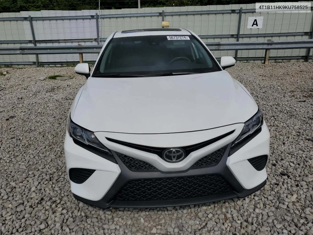 2019 Toyota Camry L VIN: 4T1B11HK9KU758525 Lot: 56737274