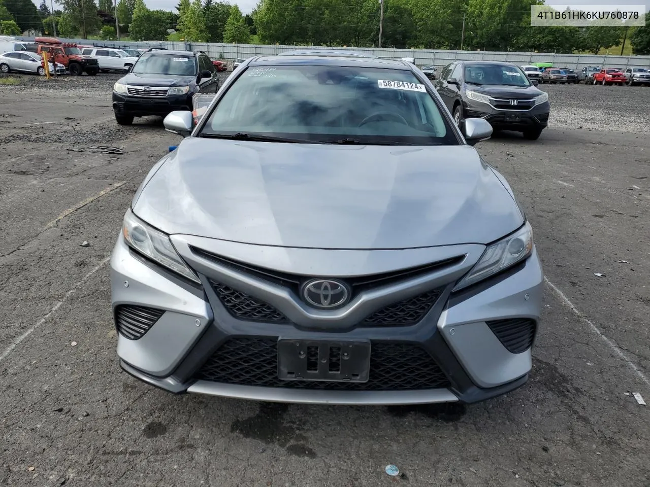 2019 Toyota Camry Xse VIN: 4T1B61HK6KU760878 Lot: 58784124