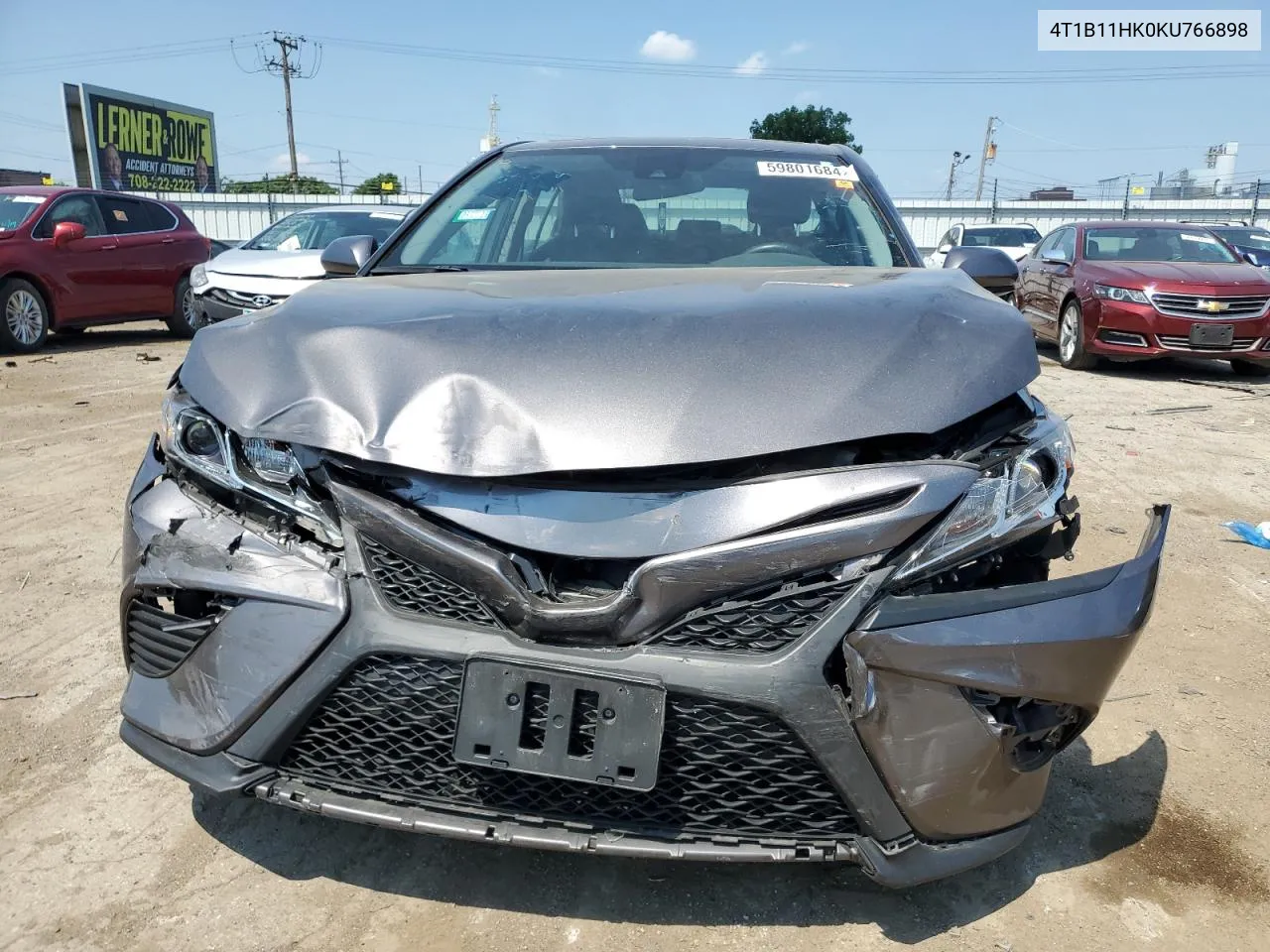 2019 Toyota Camry L VIN: 4T1B11HK0KU766898 Lot: 59801684