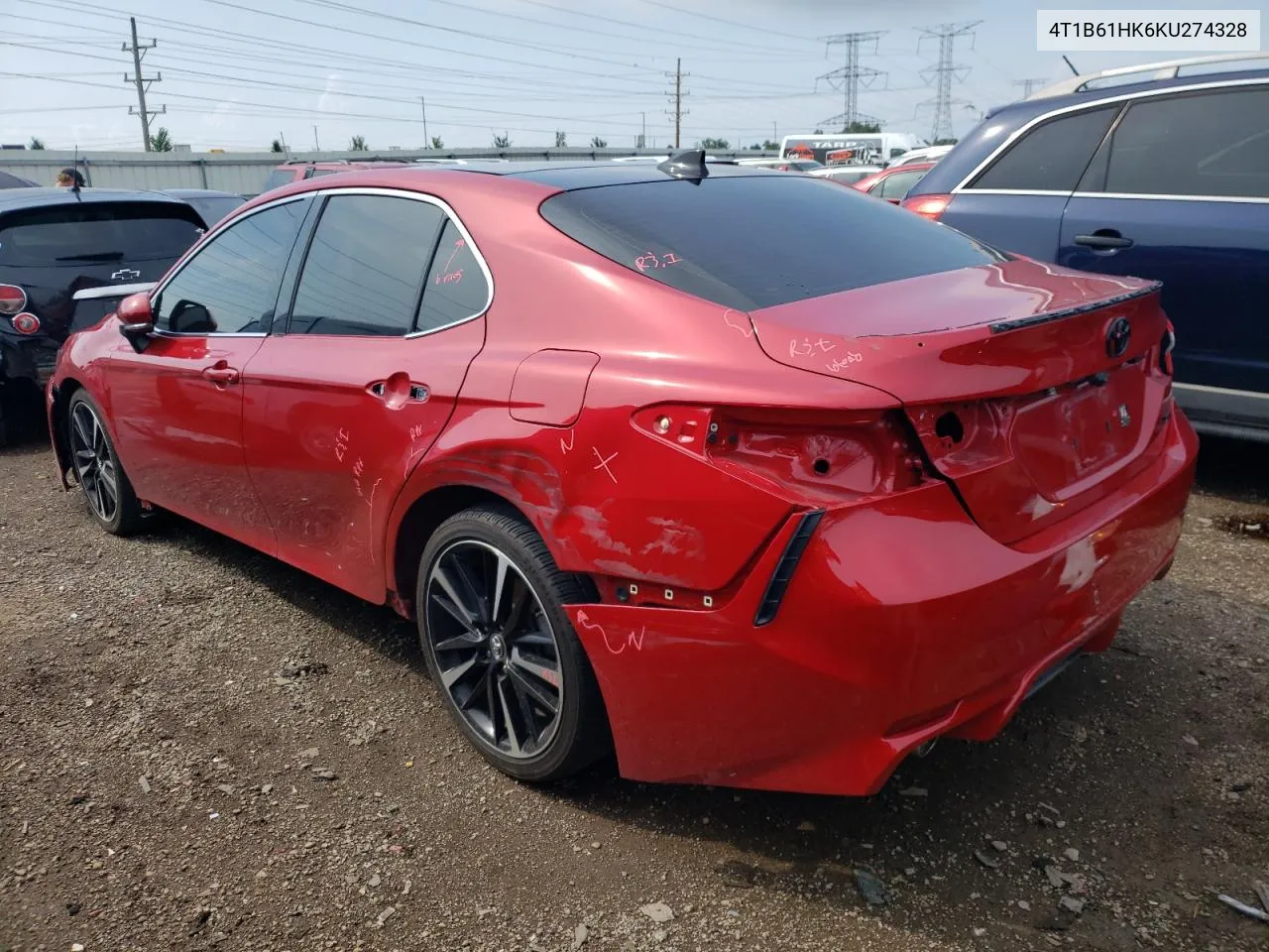 2019 Toyota Camry Xse VIN: 4T1B61HK6KU274328 Lot: 60259064