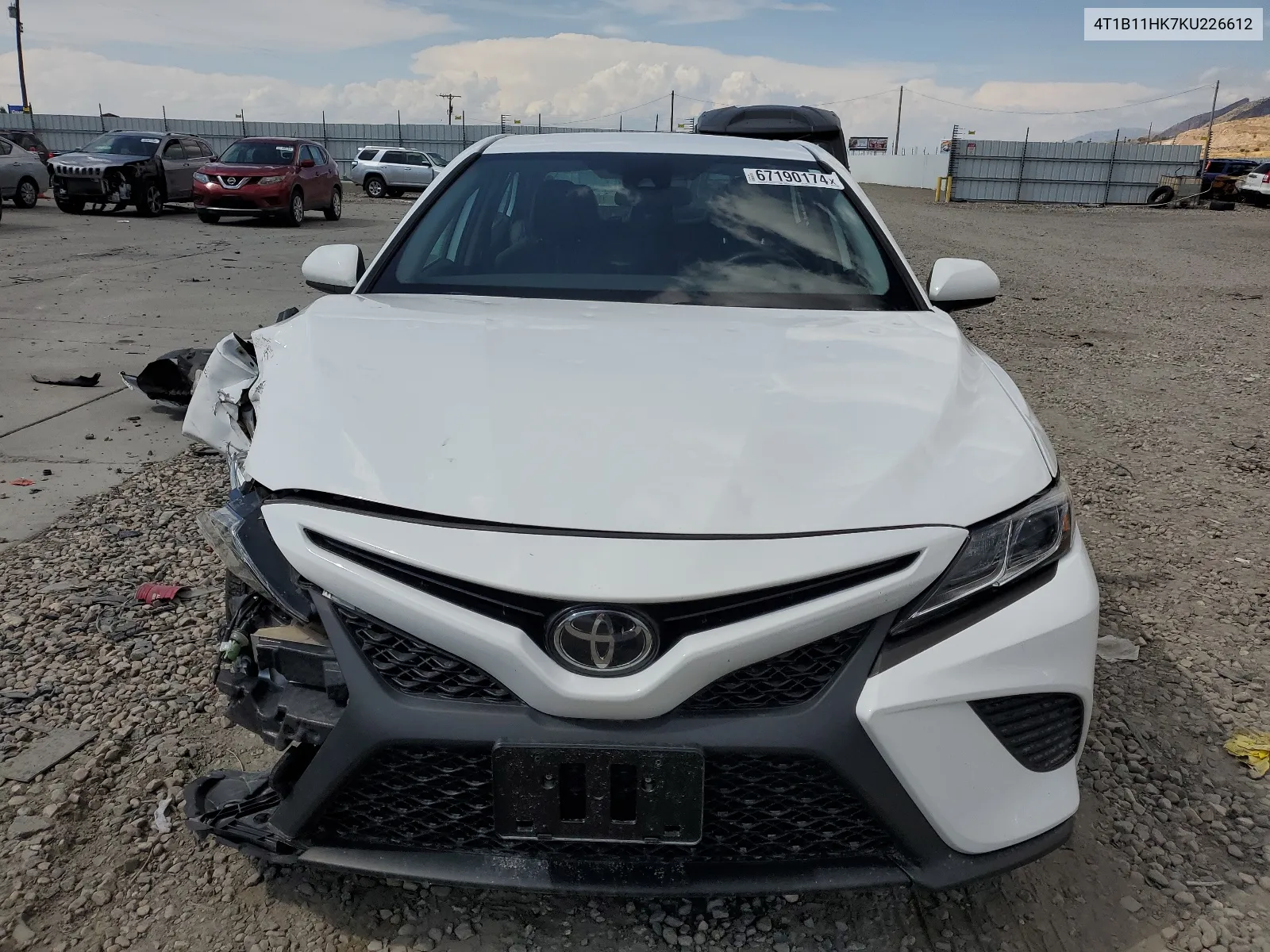 4T1B11HK7KU226612 2019 Toyota Camry L