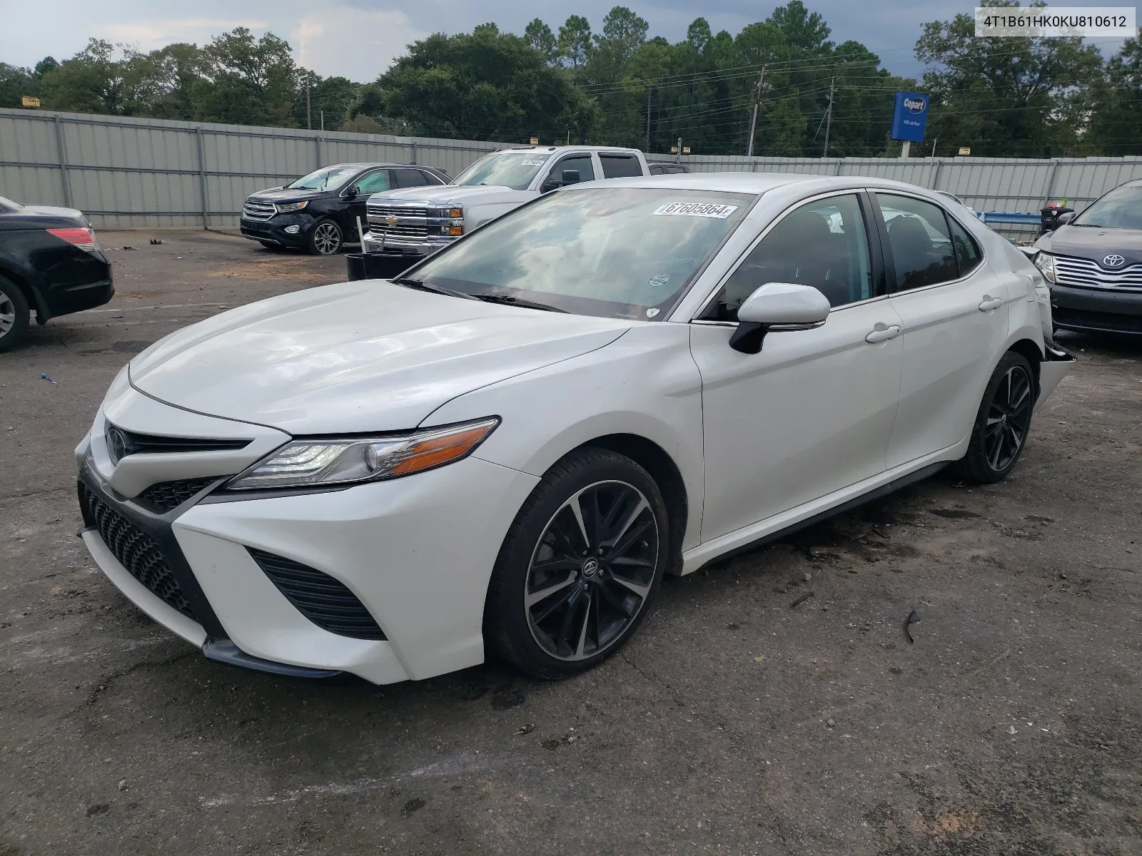 4T1B61HK0KU810612 2019 Toyota Camry Xse