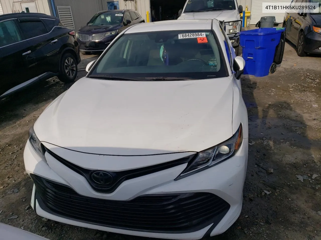 2019 Toyota Camry L VIN: 4T1B11HK6KU289524 Lot: 68428984