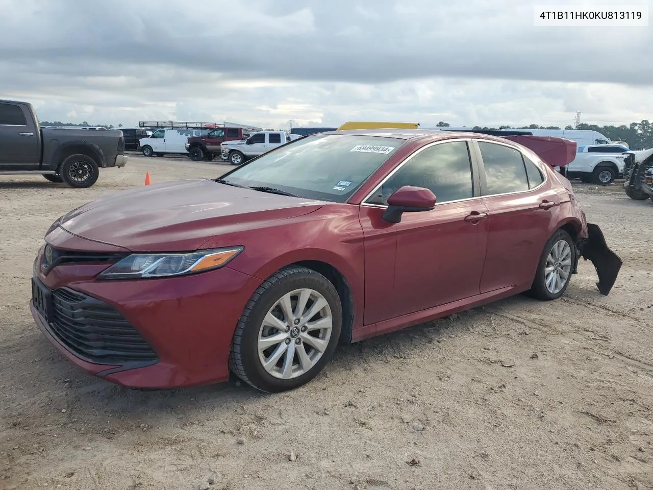 4T1B11HK0KU813119 2019 Toyota Camry L