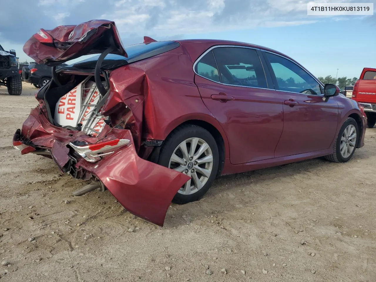 4T1B11HK0KU813119 2019 Toyota Camry L