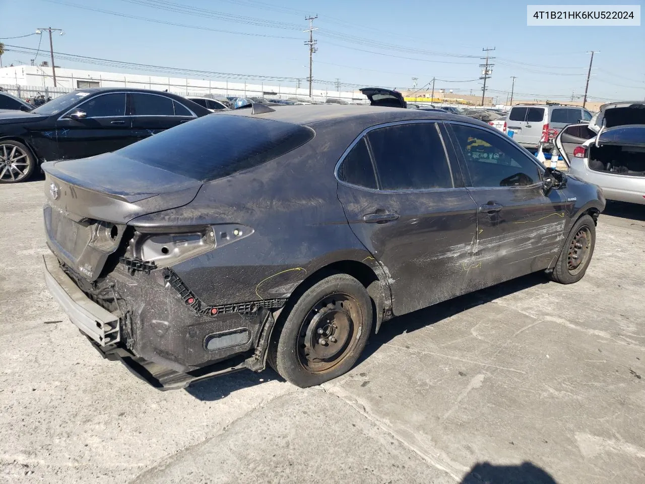 2019 Toyota Camry Hybrid VIN: 4T1B21HK6KU522024 Lot: 70527424