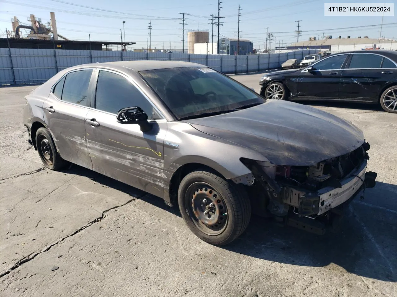 2019 Toyota Camry Hybrid VIN: 4T1B21HK6KU522024 Lot: 70527424