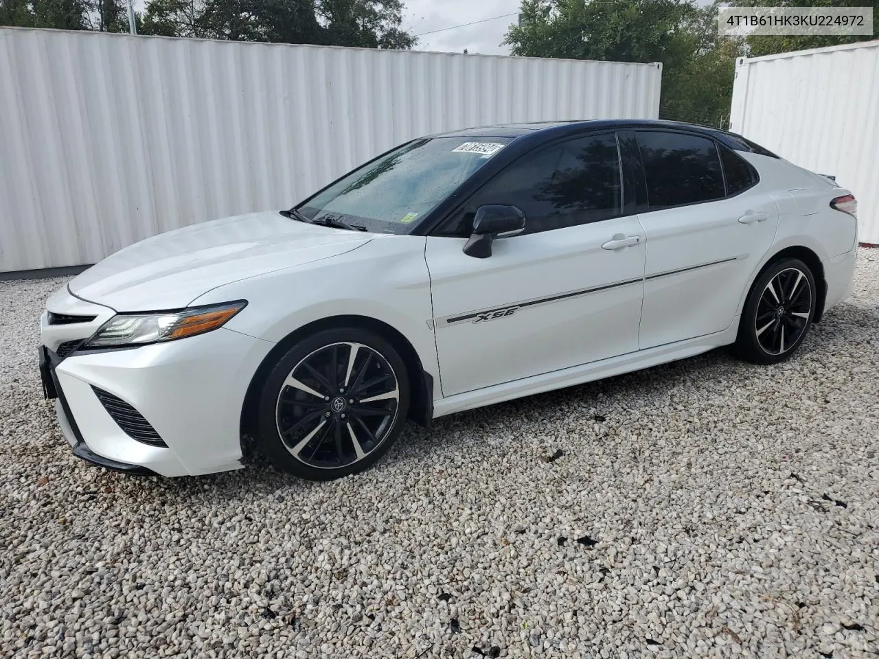 2019 Toyota Camry Xse VIN: 4T1B61HK3KU224972 Lot: 70615994