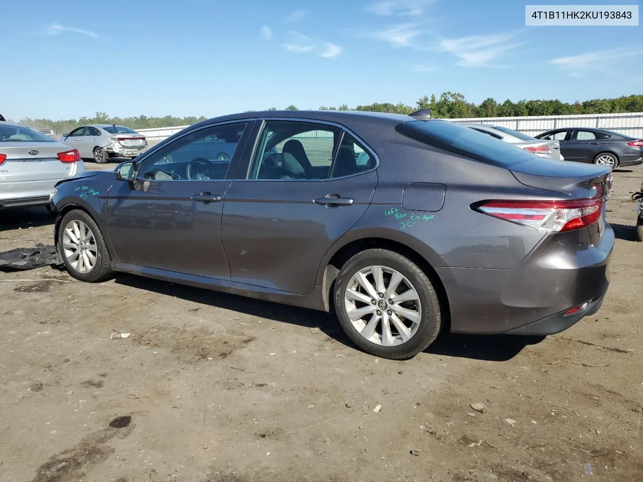 4T1B11HK2KU193843 2019 Toyota Camry L