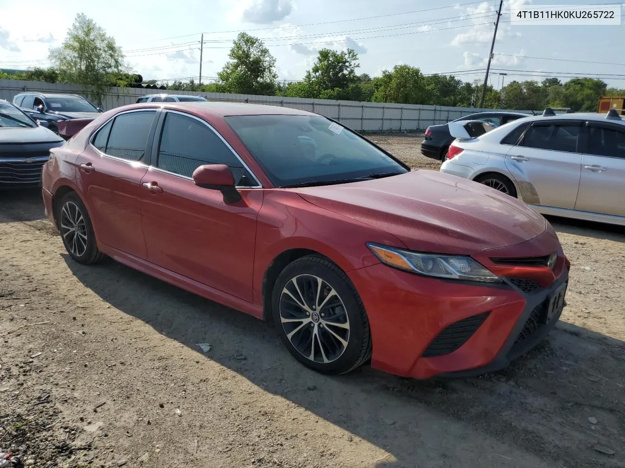 4T1B11HK0KU265722 2019 Toyota Camry L