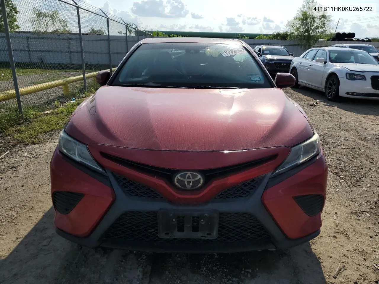 4T1B11HK0KU265722 2019 Toyota Camry L