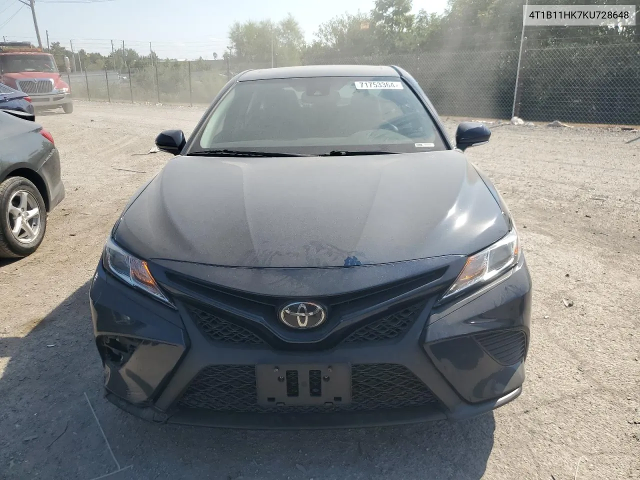 4T1B11HK7KU728648 2019 Toyota Camry L