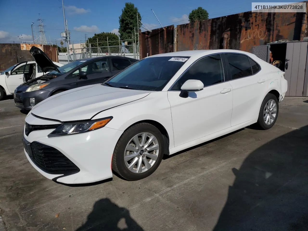 2019 Toyota Camry L VIN: 4T1B11HK3KU773828 Lot: 71990214